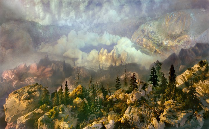 Kim Keever, "West 104K", 46"x72", 2009
