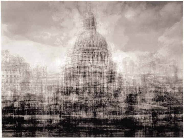 Idris Kahn, "St. Paul's, London", 2015 Platinum-Palladium print on Fabriano Artistico E.W.S 300gsm paper. 26 1/5 × 19 7/10 in, 66.5 × 50 cm @Alan Cristea Gallery